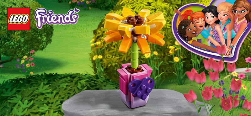 Цветок в подарок от LEGO